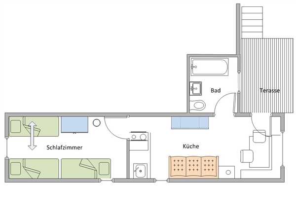 Ferienwohnung FeWo Nr. 1 im Ferienhaus Kathrili, Gaschurn, Montafon, Vorarlberg, Österreich, Bild 5