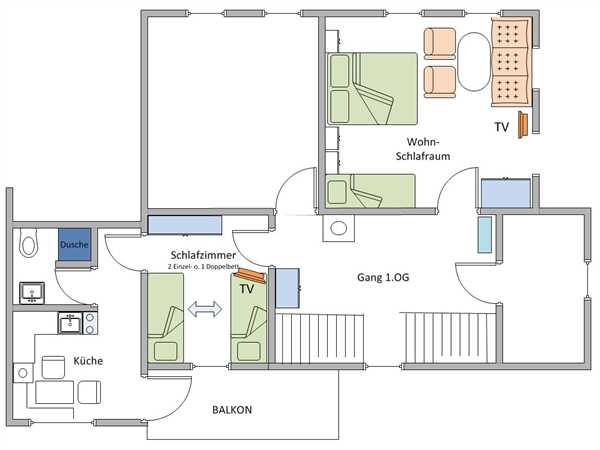 Ferienwohnung FeWo Nr. 4 im Ferienhaus Kathrili, Gaschurn, Montafon, Vorarlberg, Österreich, Bild 5